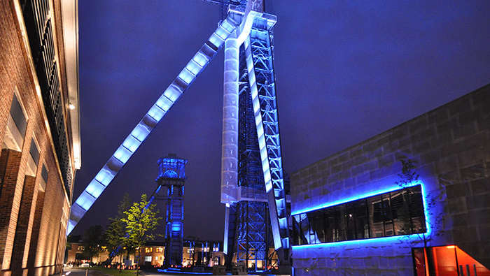Philips light up C-mine making it an outstanding landmark