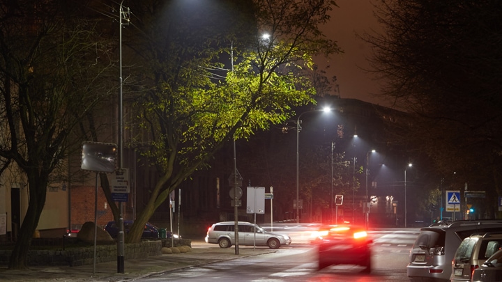 Szczecin city connects life with light