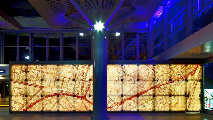 New Market station lighting in Auckland, New Zealand